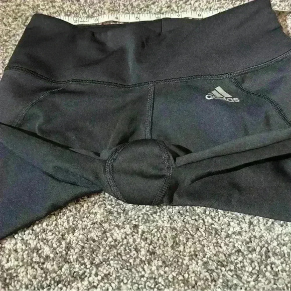 Ladies Climalite ADIDAS Black 3 Stripe Crop Leg Track Bottoms -Small - Picture 10 of 10